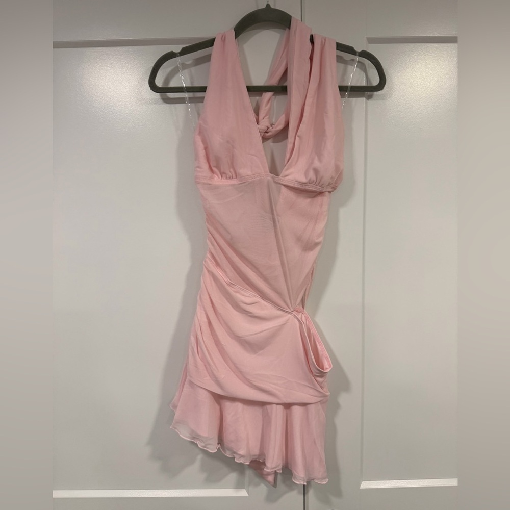 Peppermayo Exclusive - Calissa Haltherneck Mini Dress - Pink US 6